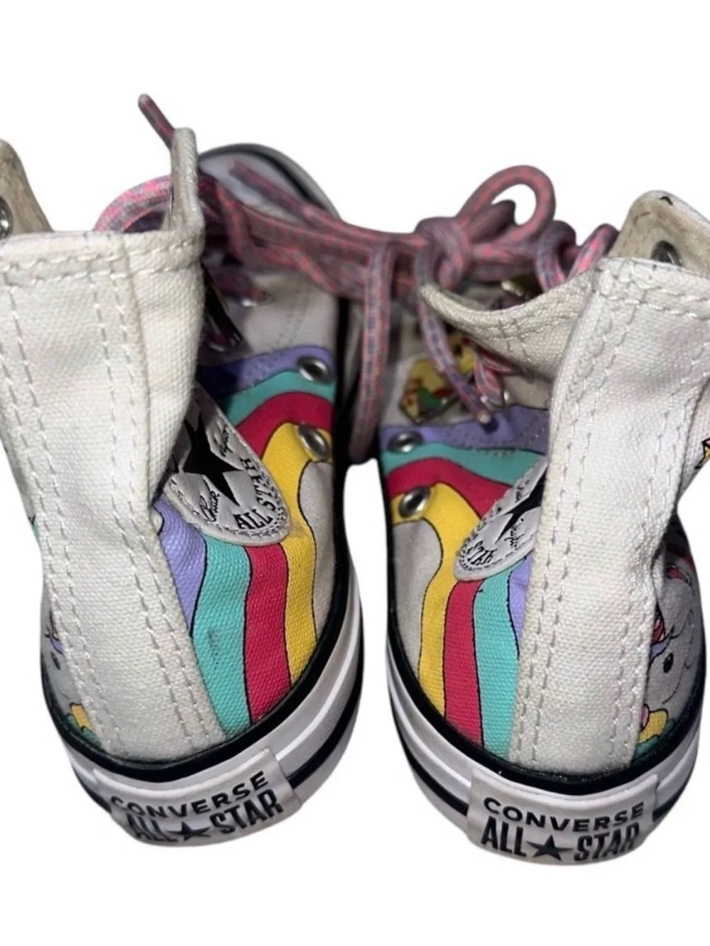 Converse Kids High-Top White Unicorn Sneakers